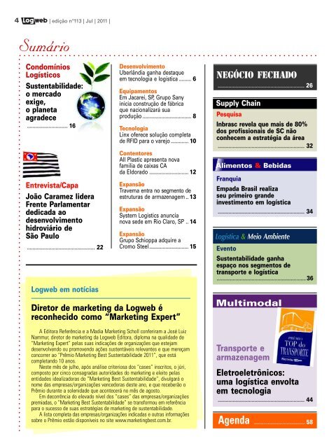 EdiÃ§Ã£o 113 download da revista completa - Logweb