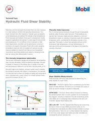 Hydraulic Fluid Shear Stability - Mobil™ Industrial Lubricants