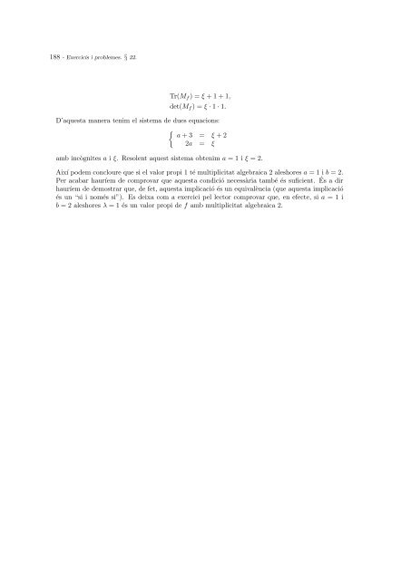 `ALGEBRA LINEAL Exercicis i problemes comentats - Departament ...