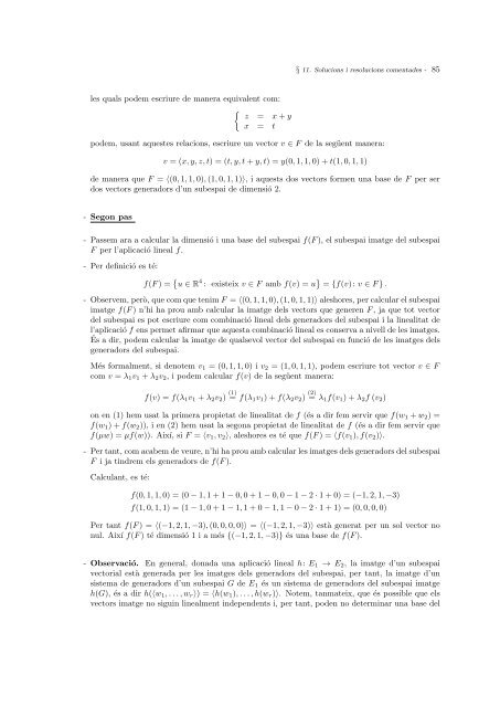 `ALGEBRA LINEAL Exercicis i problemes comentats - Departament ...