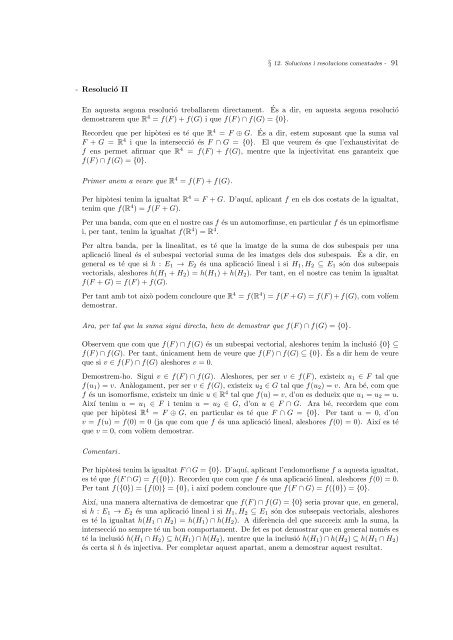 `ALGEBRA LINEAL Exercicis i problemes comentats - Departament ...