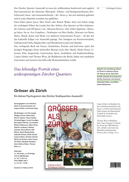 Scheidegger & Spiess - Swiss Independent Publishers