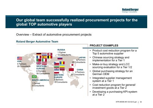 Automotive suppliers procurement study - Roland Berger Strategy ...