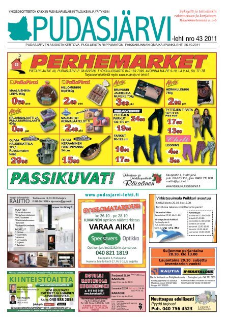 PASSIKUVAT! - PudasjÃ¤rvi-lehti ja VKK-Media Oy