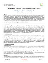 Effect of Glass Fibres on Ordinary Portland cement ... - IOSRJEN