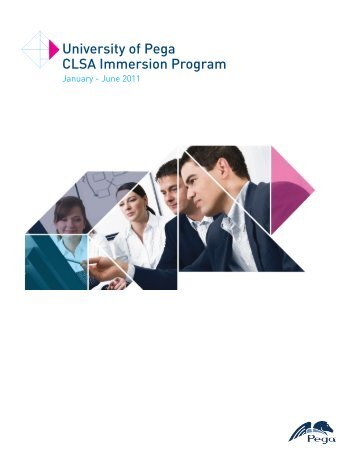 University of Pega CLSA Immersion Program - Pegasystems Inc.