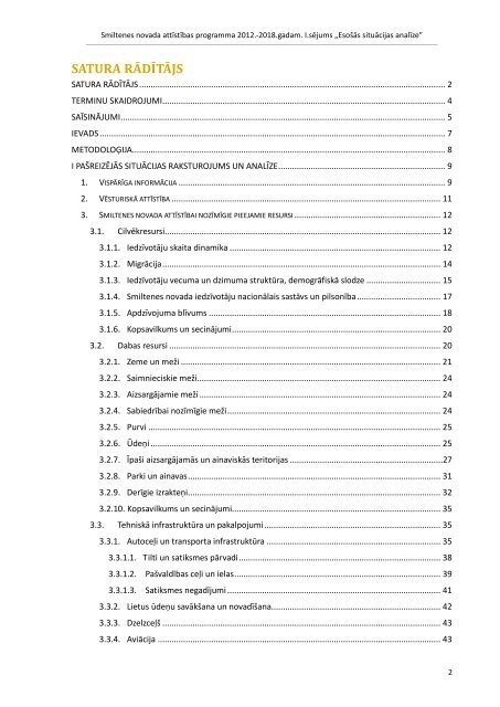 smiltenes novada attÄ«stÄ«bas programma 2012.-2018.gadam