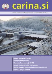 Å tevilka 6, december 2005 - Carinska uprava Republike Slovenije