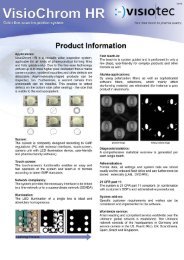 Product Information VisioChrom HR - Uhlmann VisioTec GmbH