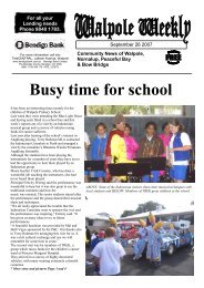 Busy time for school - Town of Walpole