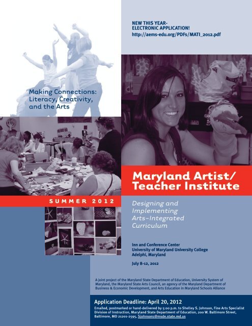 Maryland Artist/ Teacher Institute - Arts Education in Maryland ...