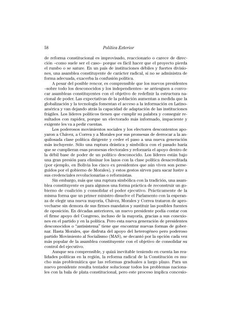 Bolivia, Ecuador y Venezuela, la refundaciÃ³n andina - Flacso Andes