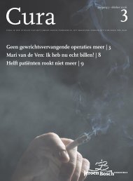 Geen gewrichtsvervangende operaties meer - Jeroen Bosch ...