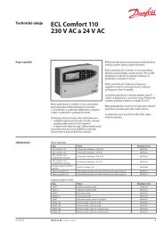 ECL Comfort 110 230 V AC a 24 V AC - Danfoss