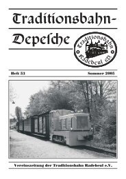 Heft 53 – Sommer 2005 - Traditionsbahn Radebeul eV