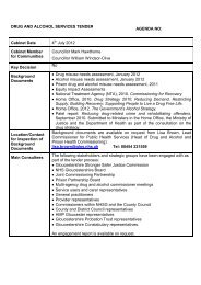 Drug and Alcohol Services Tender PDF 148 KB - Gloucestershire ...