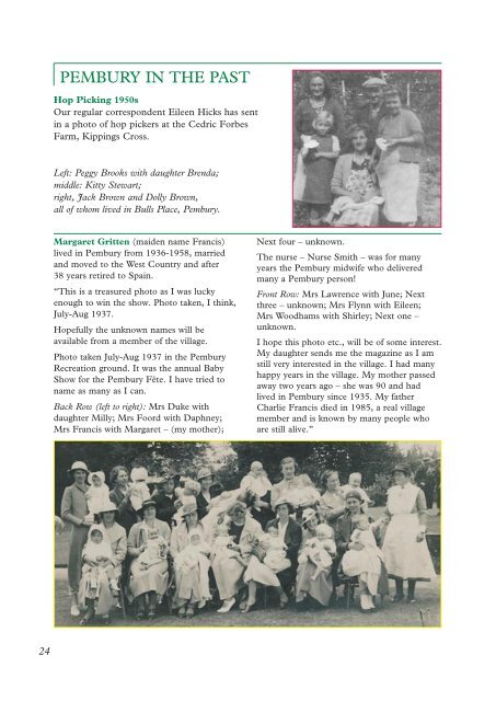 Issue 122 - the Pembury Village Website