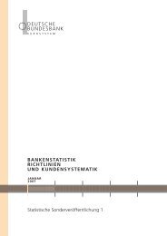 Bankenstatistik Richtlinien und Kundensystematik, Kapitel ...