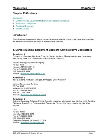 Dme Mac Supplier Manual Jurisdiction B Dme Mac Supplier Manual Jurisdiction B