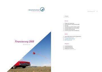 Finanzierung 2008 - Bankenfachverband