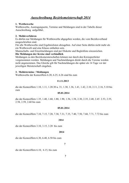 Ausschreibung - SchÃ¼tzenkreis OsnabrÃ¼ck Land-Ost