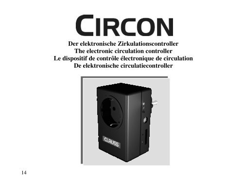 Der elektronische Zirkulationscontroller The ... - Circon - dr-clauss