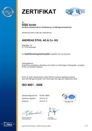 Zertifikat ISO 9001 - Stihl