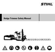 Hedge Trimmer Safety Manual - Stihl