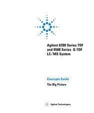 Agilent 6200 Series TOF and 6500 Series Q-TOF LC/MS System