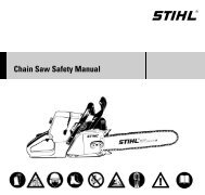 Chain Saw Safety Manual - STIHL.com