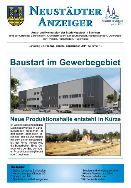 Neustädter Anzeiger Neustädter Anzeiger - Neustadt in Sachsen