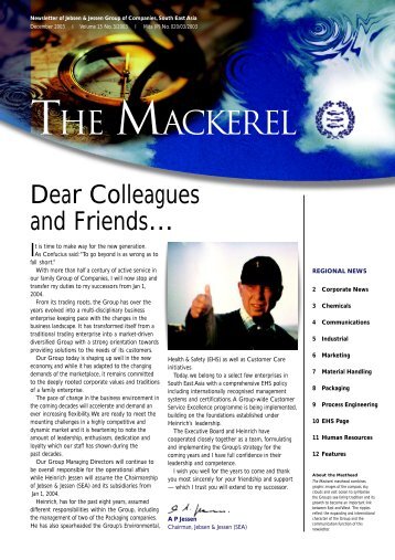 The Mackerel - Dec 2003 Download PDF - Jebsen & Jessen