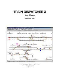 Train Dispatcher 3 Manual - Signal Computer Consultants