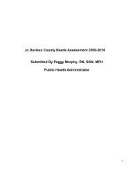 Jo Daviess County Needs Assessment 2009-2014 Submitted By ...