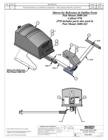 Doorking Parts 6050 - Gates N Fences