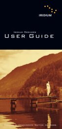 Iridium Services User Guide - Explorer Satellite