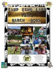 March 2010 - Camp Echo Lake