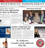 November 13 - Westmount Independent
