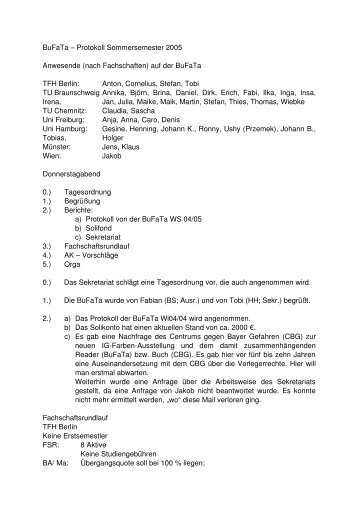 PDF-Protokoll - BuFaTa Chemie