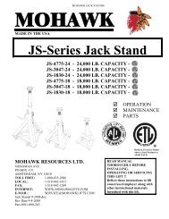 JS-Series Jack Stand - Mohawk Lifts