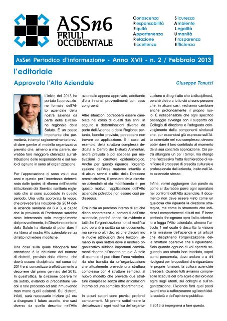 l'editoriale - Friuli Occidentale