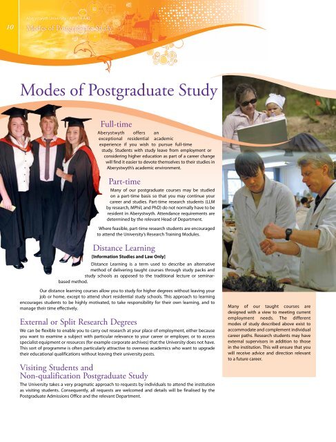 Postgraduate Prospectus 2011