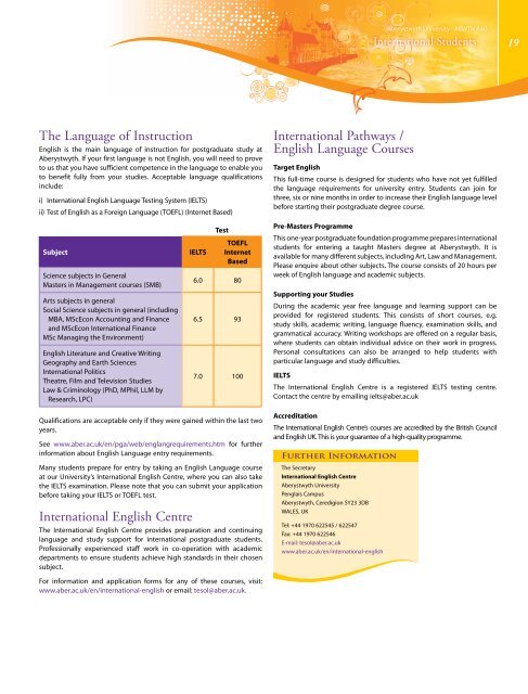 Postgraduate Prospectus 2011