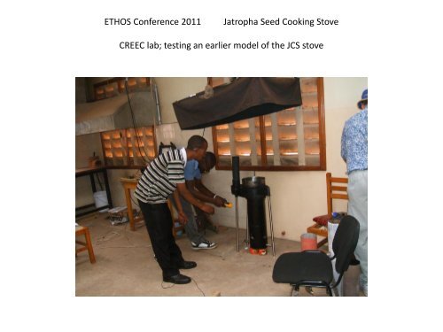 Jatropha Seed Cooking Stove: Development and Promotion