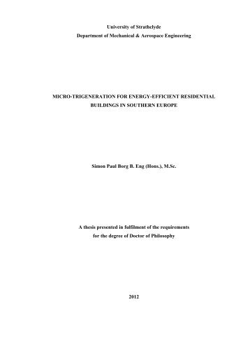 PhD Thesis - Energy Systems Research Unit - University of Strathclyde