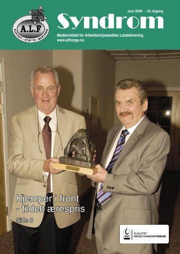 Syndrom nr 2 - 2009.indd - Arbeidsmiljøskaddes landsforening