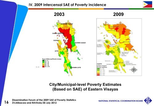 2009 City/Municipal Poverty Incidence of the Philippines ... - NSCB