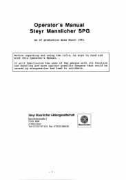 Operator's Manual Steyr Mannlicher SPG