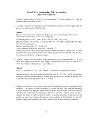 EconS 301 â Intermediate Microeconomics Review Session #4