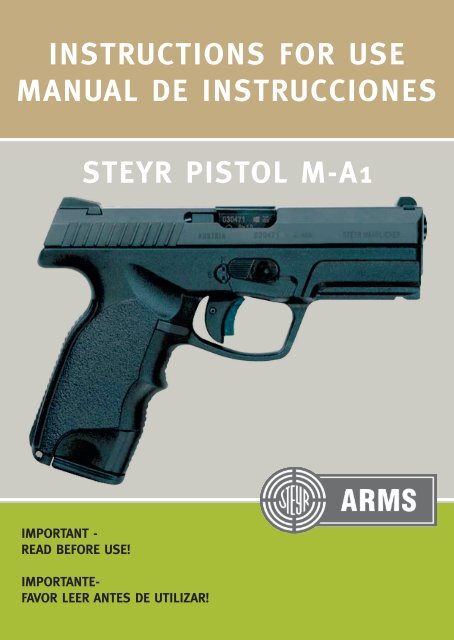 instructions for use manual de instrucciones steyr ... - Steyr Mannlicher